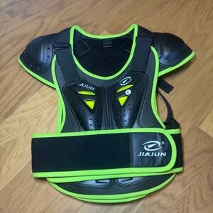 Jiajun Black and Neon Green Protective Gear